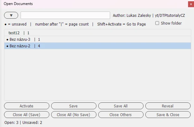 Open Documents Manager